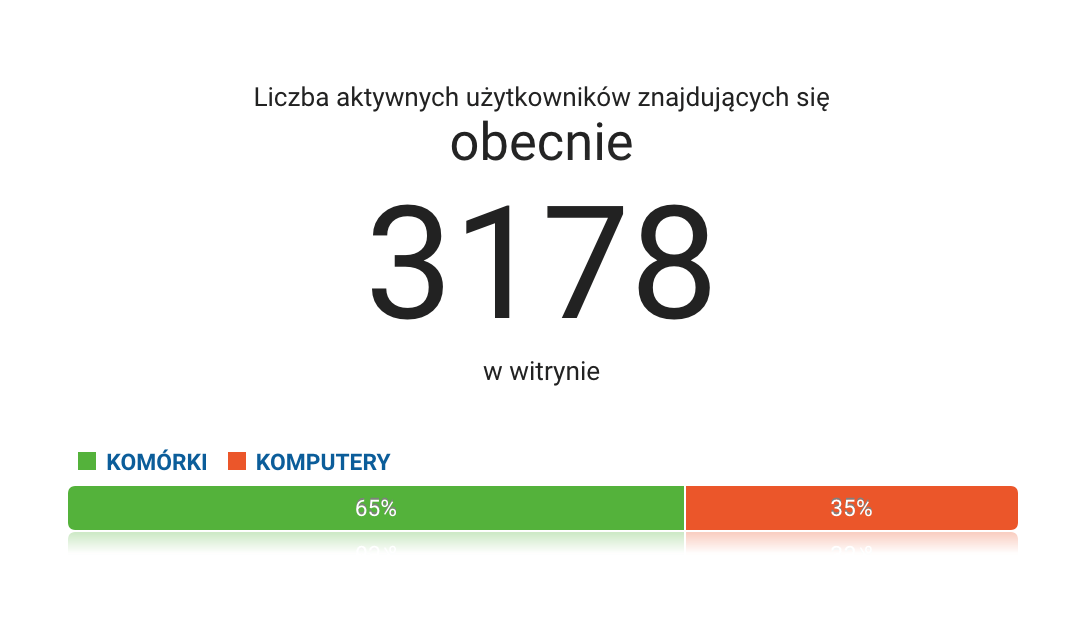 Ruch na stronie na jednym z naszych pakietów hostingowych